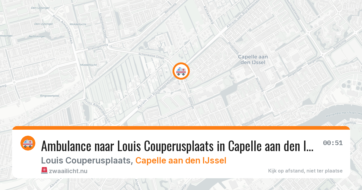 Ambulance naar Louis Couperusplaats in Capelle aan den IJssel — 1 jun 2026