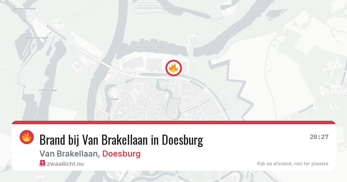 Brand bij Van Brakellaan in Doesburg — 10 jul 2026