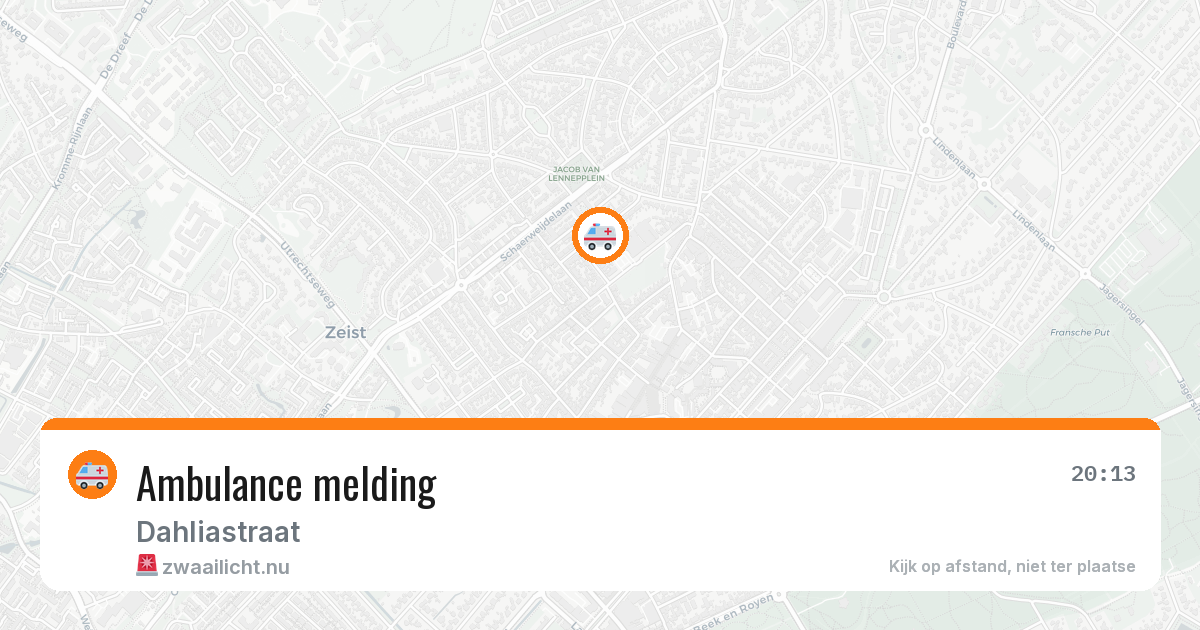 Ambulance melding — 21 mrt 2026