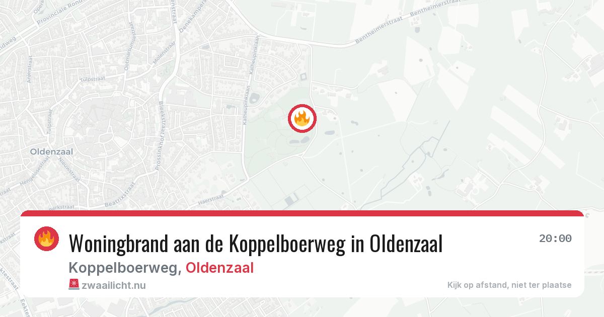 Woningbrand aan de Koppelboerweg in Oldenzaal — 7 feb 2026