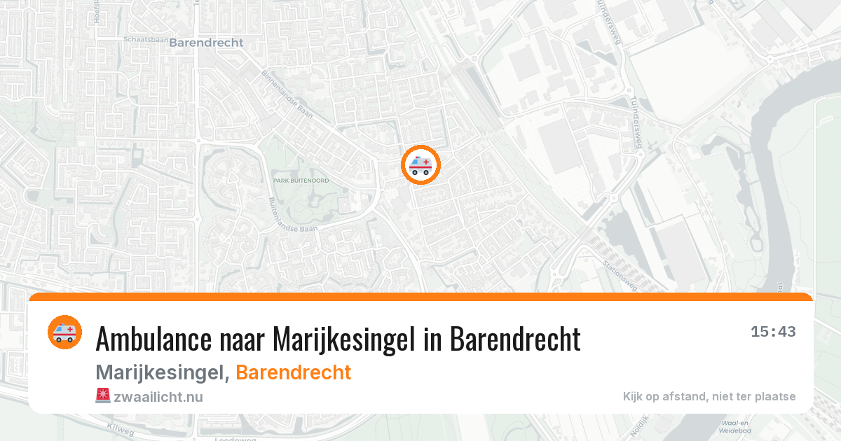 Ambulance naar Marijkesingel in Barendrecht — 25 jul 2026