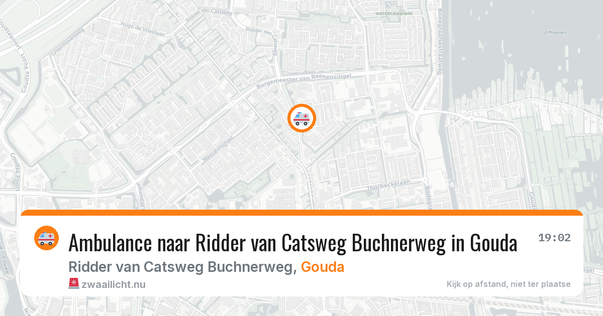 Ambulance naar Ridder van Catsweg Buchnerweg in Gouda — 16 mrt 2026