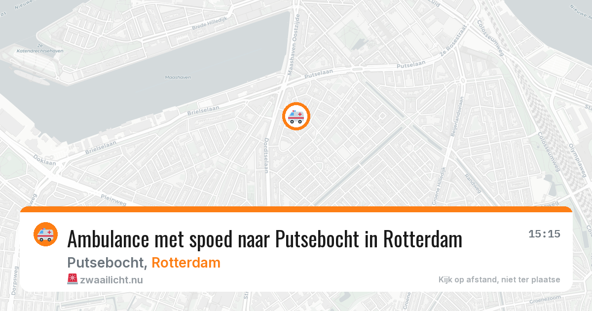 Ambulance met spoed naar Putsebocht in Rotterdam — 26 mrt 2026