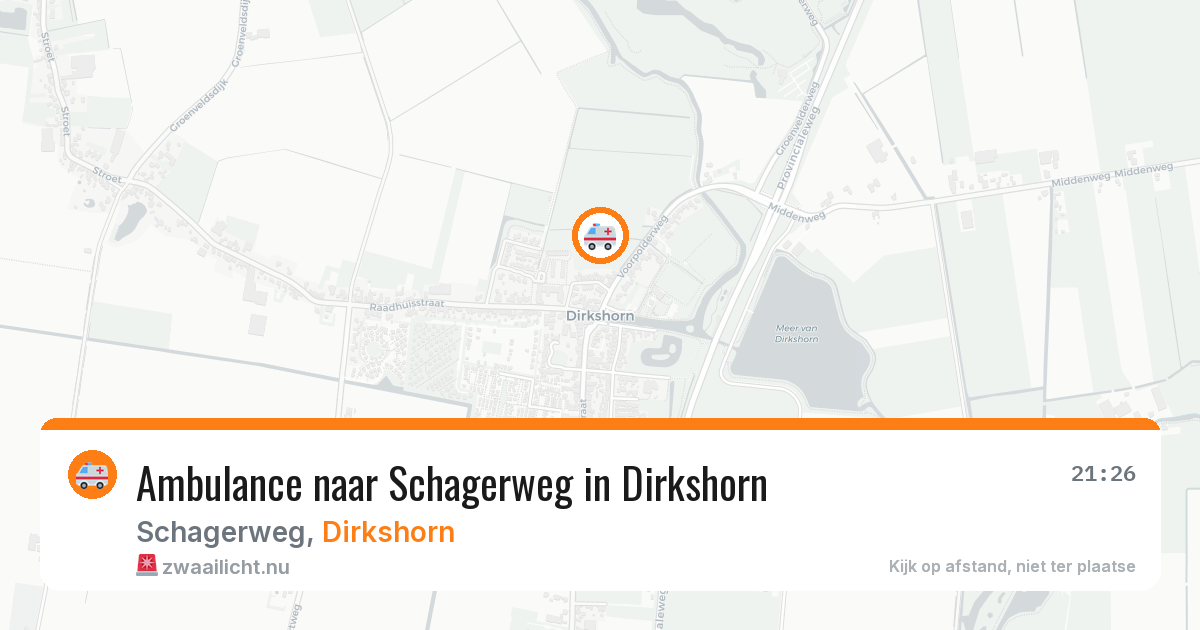 Ambulance naar Schagerweg in Dirkshorn — 3 jun 2026