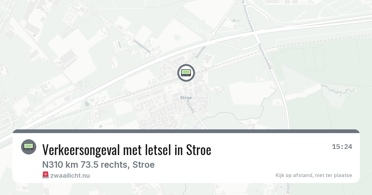 Verkeersongeval met letsel in Stroe — 13 mei 2026