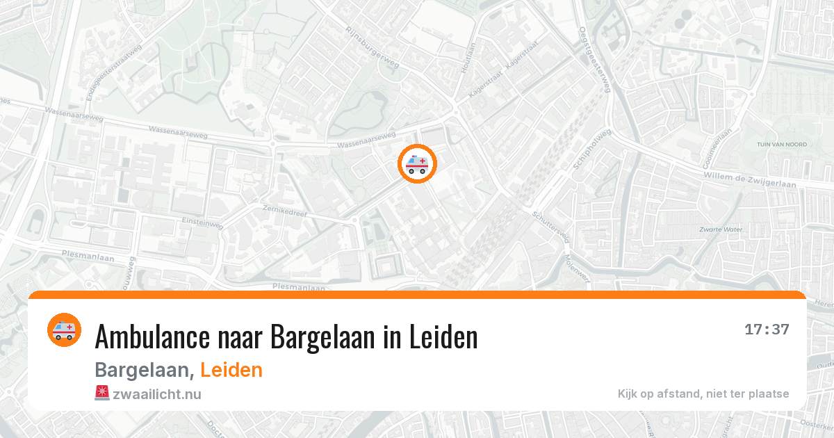 Ambulance naar Bargelaan in Leiden — 5 jun 2026
