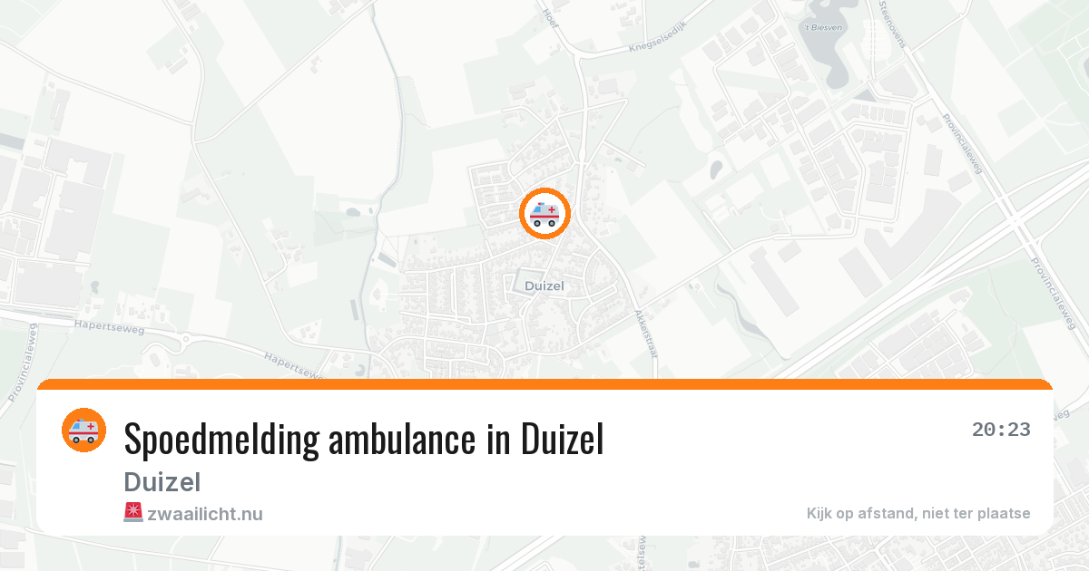 Spoedmelding ambulance in Duizel — 5 mei 2026
