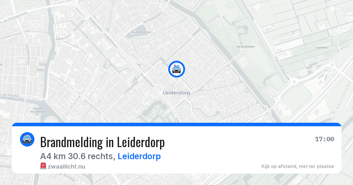 Brandmelding in Leiderdorp — 11 mrt 2026