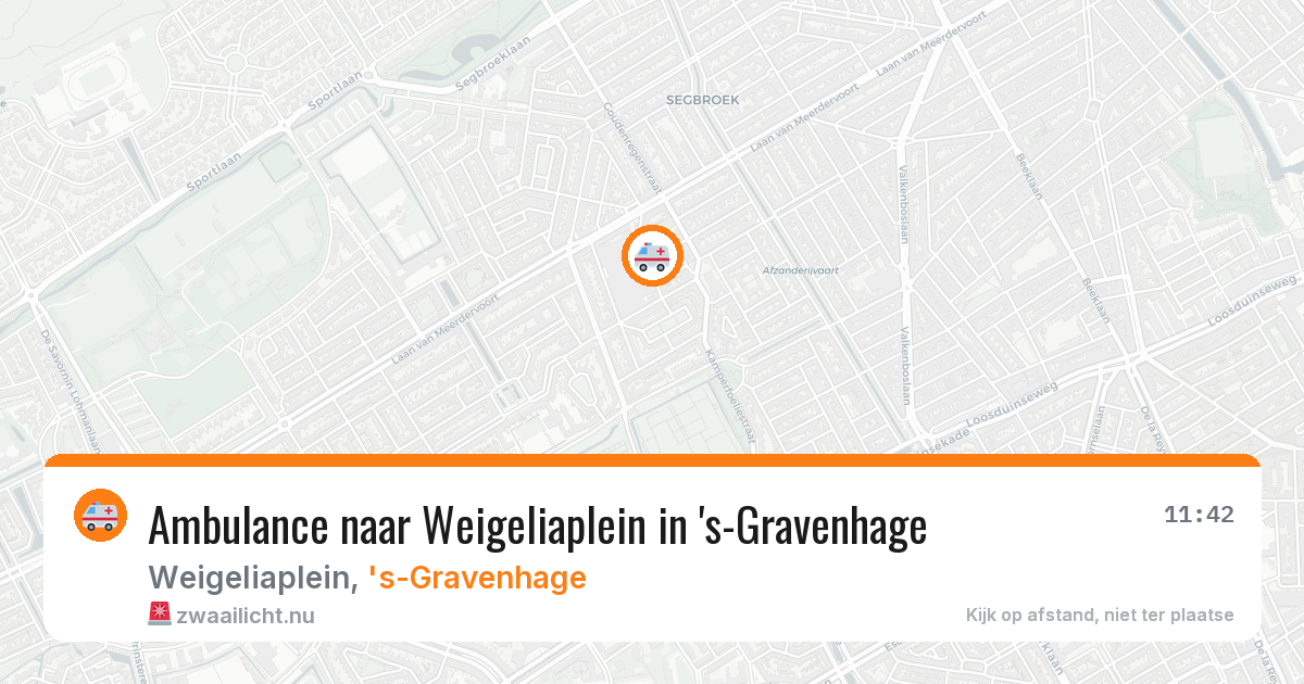 Ambulance naar Weigeliaplein in 's-Gravenhage — 11 jul 2026