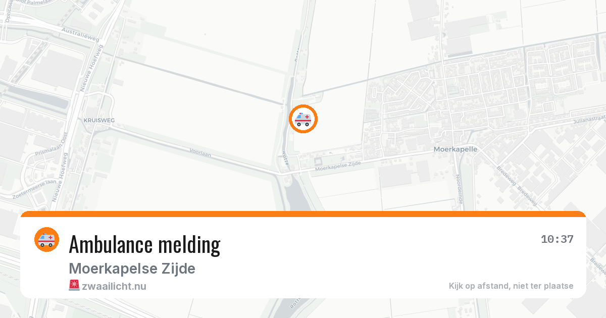Ambulance melding — 21 jul 2026