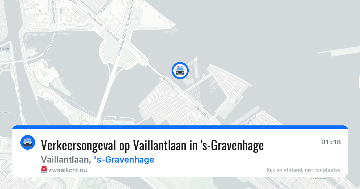 Verkeersongeval op Vaillantlaan in 's-Gravenhage — 17 mrt 2026