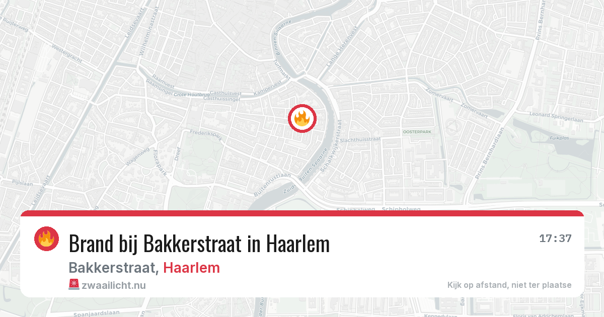 Brand bij Bakkerstraat in Haarlem — 22 mei 2026