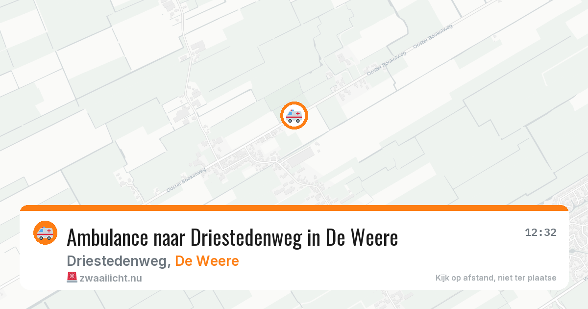 Ambulance naar Driestedenweg in De Weere — 21 mrt 2026