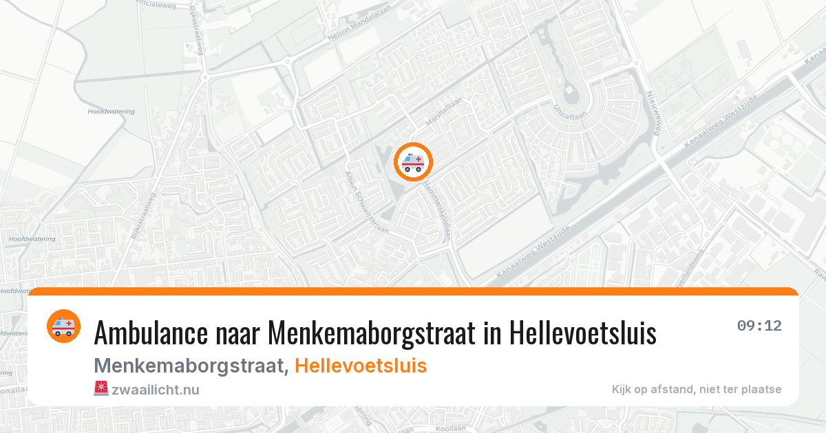 Ambulance naar Menkemaborgstraat in Hellevoetsluis — 24 jul 2026