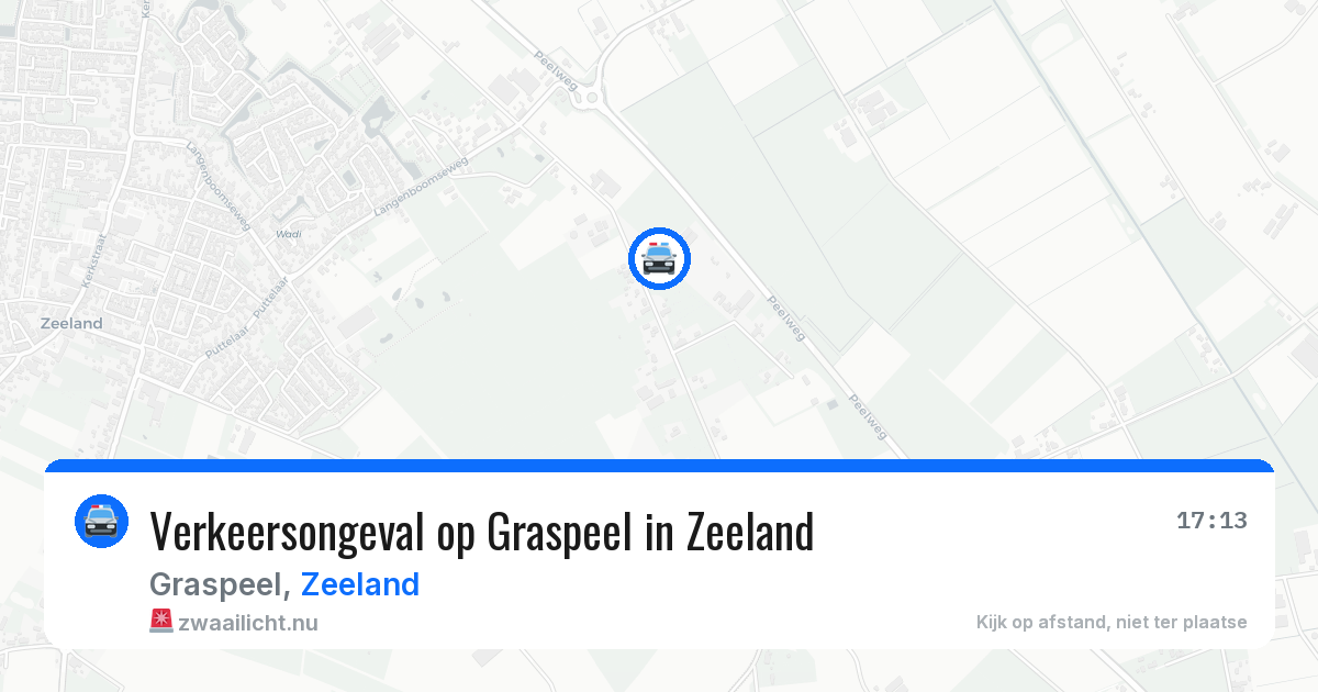 Verkeersongeval op Graspeel in Zeeland — 16 mei 2026