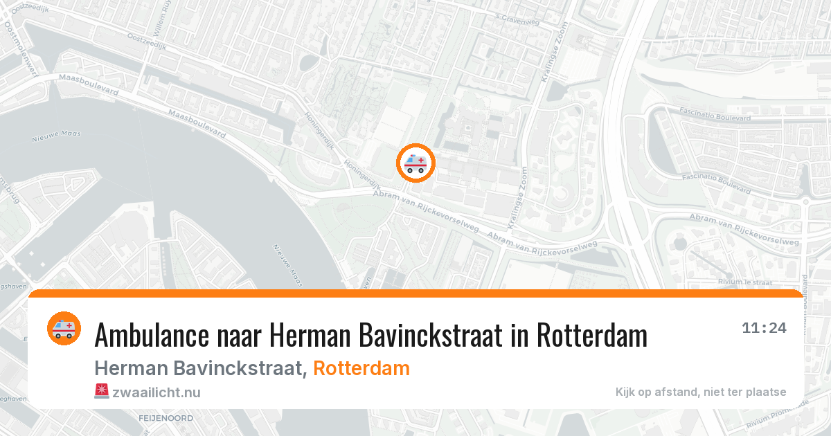 Ambulance naar Herman Bavinckstraat in Rotterdam — 21 jul 2026