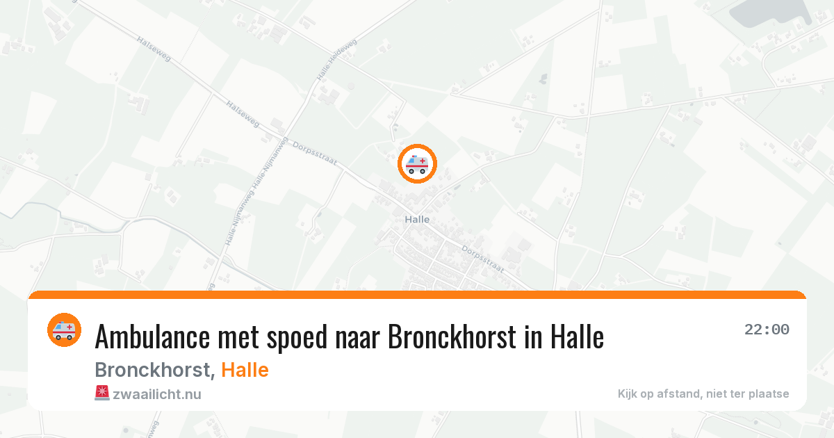 Ambulance met spoed naar Bronckhorst in Halle — 29 jun 2026