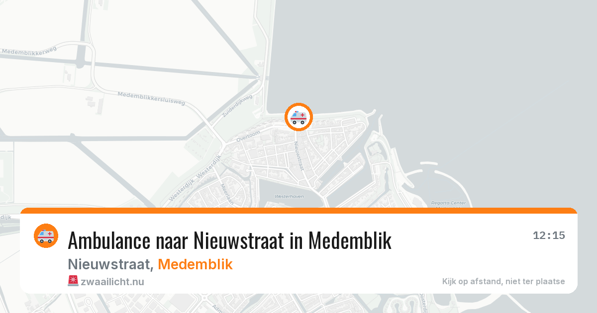 Ambulance naar Nieuwstraat in Medemblik — 12 jul 2026