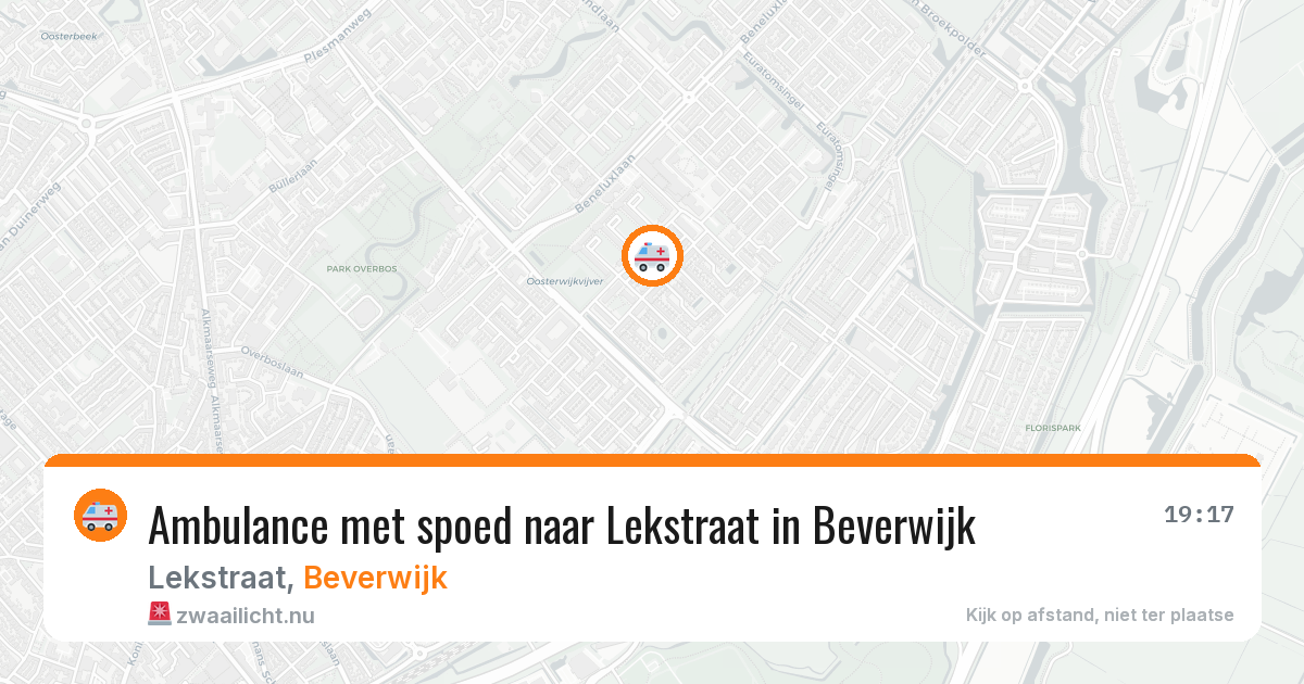 Ambulance met spoed naar Lekstraat in Beverwijk — 21 mrt 2026