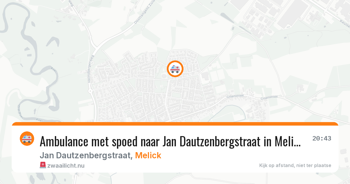 Ambulance met spoed naar Jan Dautzenbergstraat in Melick — 28 jan 2026
