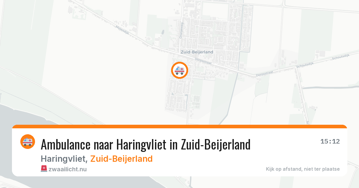 Ambulance naar Haringvliet in Zuid-Beijerland — 21 jul 2026