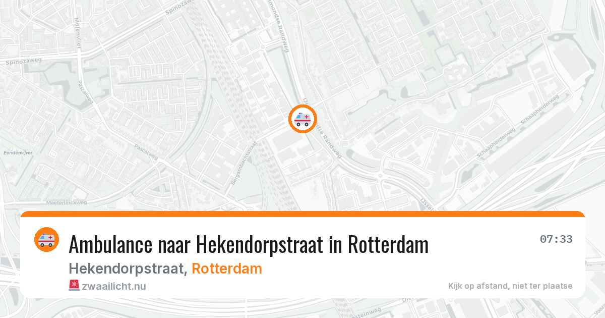 Ambulance naar Hekendorpstraat in Rotterdam — 28 apr 2026