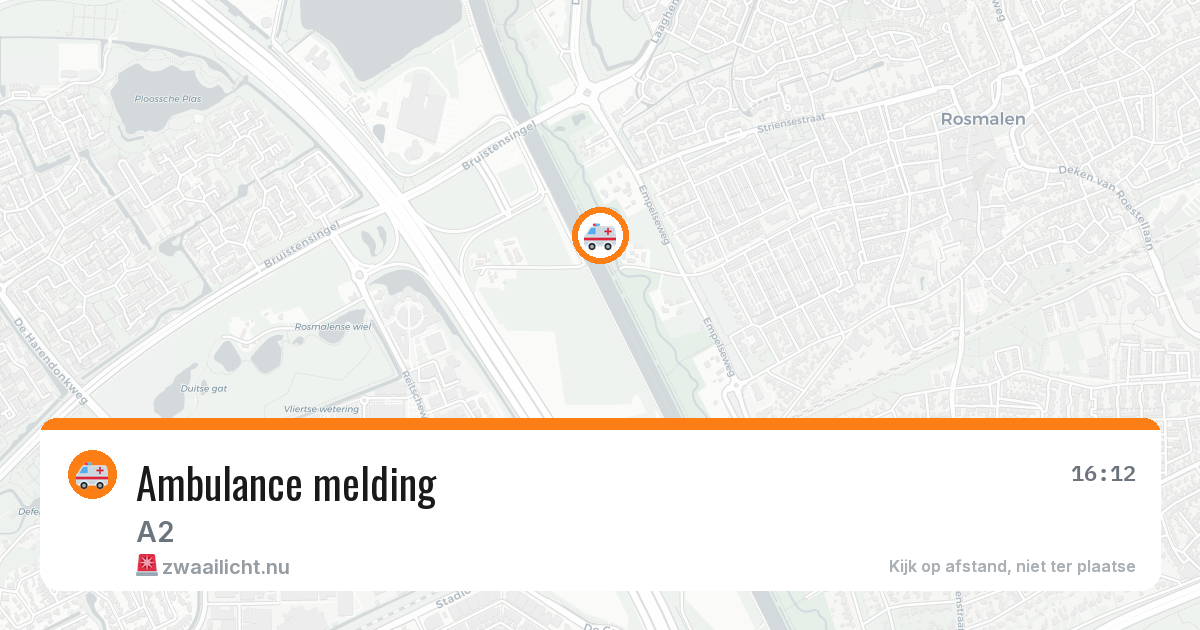 Ambulance melding — 4 mei 2026