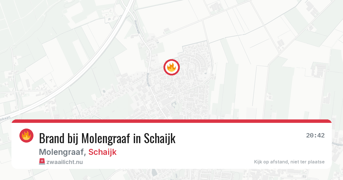 Brand bij Molengraaf in Schaijk — 30 apr 2026