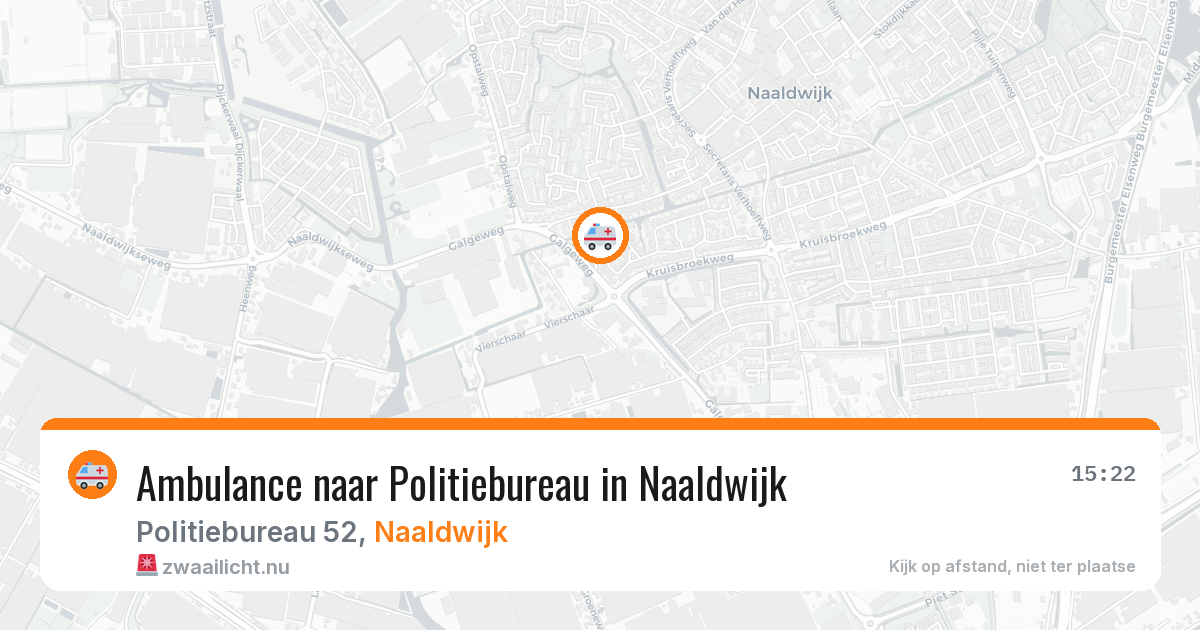 Ambulance naar Politiebureau in Naaldwijk — 10 mei 2026
