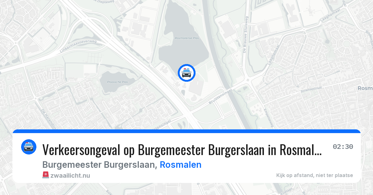 Verkeersongeval op Burgemeester Burgerslaan in Rosmalen — 6 apr 2026