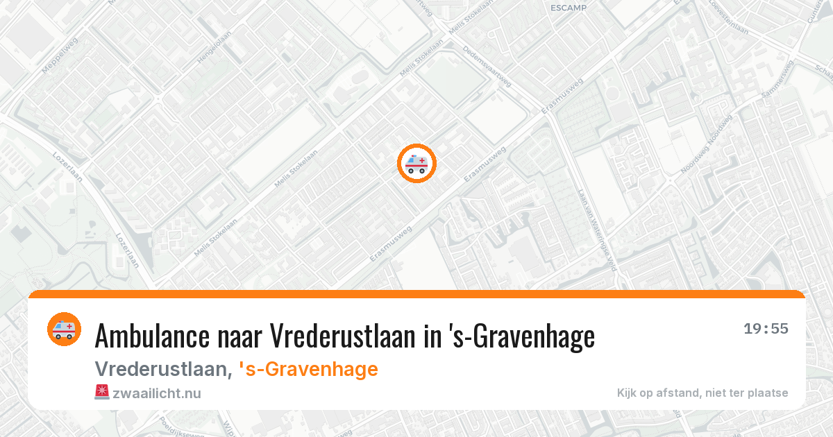 Ambulance naar Vrederustlaan in 's-Gravenhage — 8 jun 2026