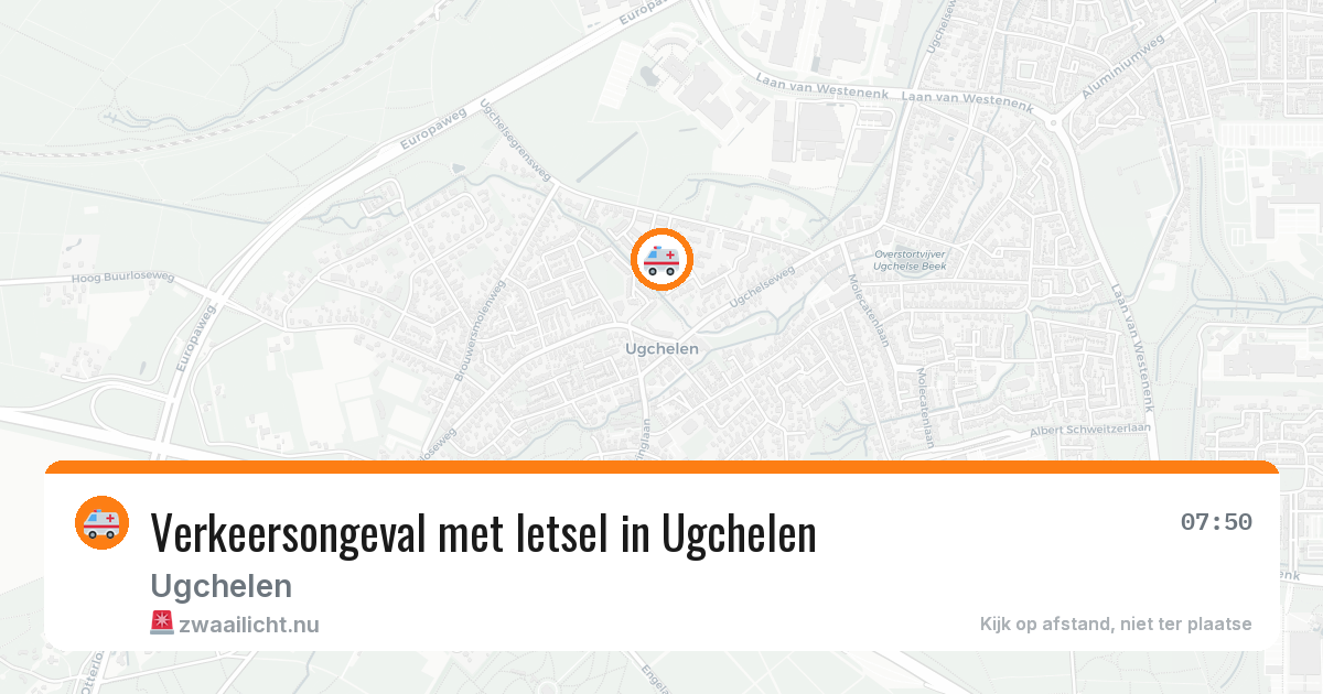 Verkeersongeval met letsel in Ugchelen — 2 mrt 2026
