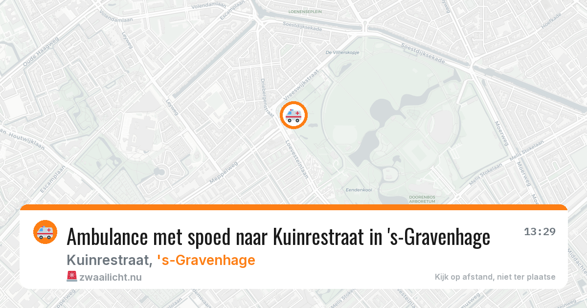 Ambulance met spoed naar Kuinrestraat in 's-Gravenhage — 9 feb 2026