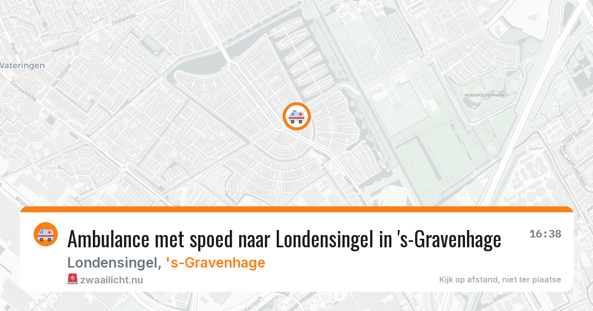 Ambulance met spoed naar Londensingel in 's-Gravenhage — 17 jul 2026