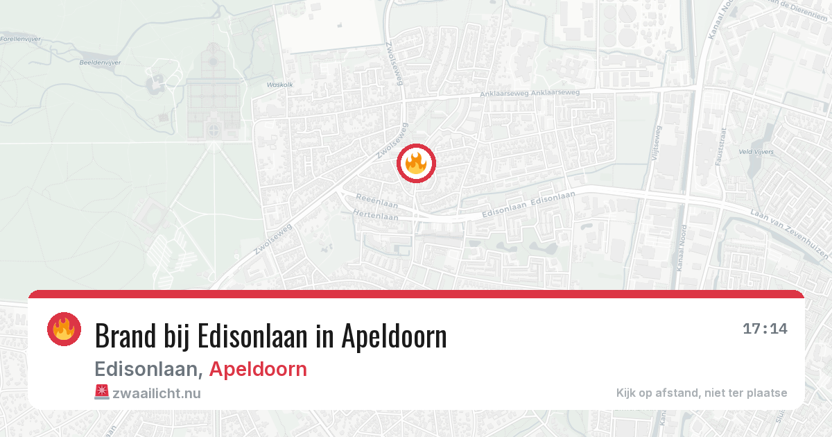 Brand bij Edisonlaan in Apeldoorn — 28 mei 2026