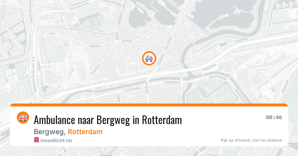 Ambulance naar Bergweg in Rotterdam — 27 jul 2026