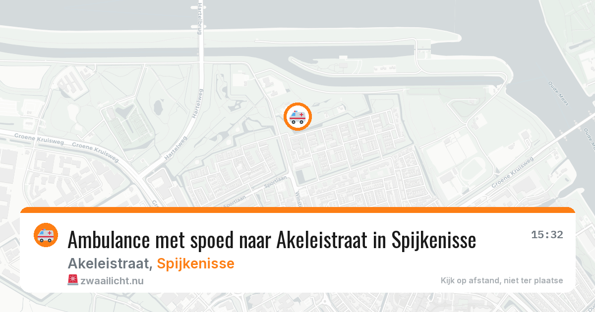 Ambulance met spoed naar Akeleistraat in Spijkenisse — 22 jul 2026