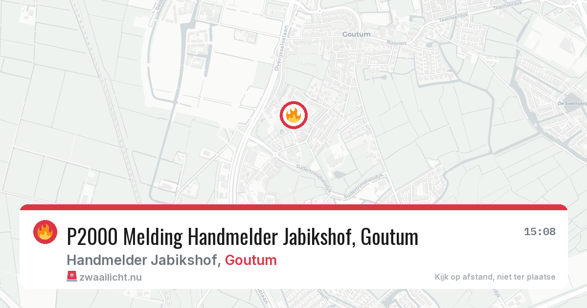 P2000 Melding Handmelder Jabikshof, Goutum — 2 jul 2026