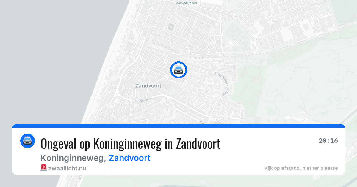 Ongeval op Koninginneweg in Zandvoort — 15 mei 2026