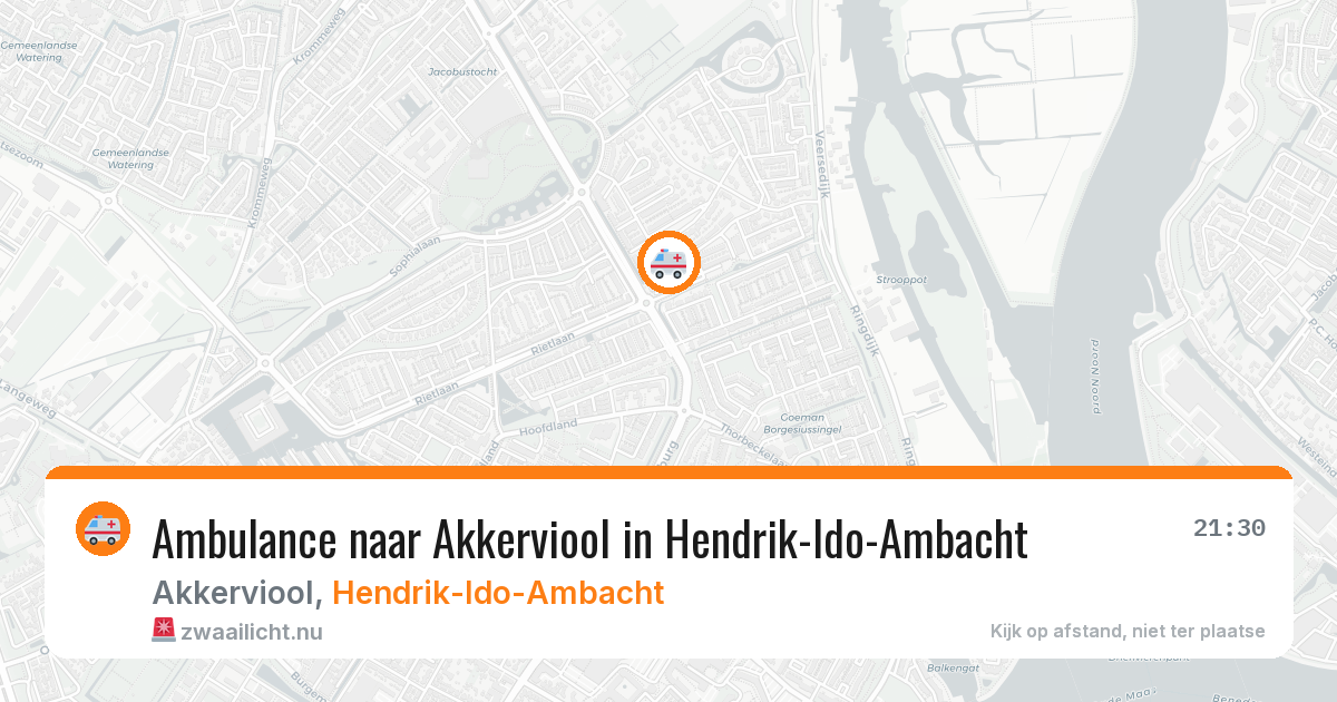 Ambulance naar Akkerviool in Hendrik-Ido-Ambacht — 23 jul 2026