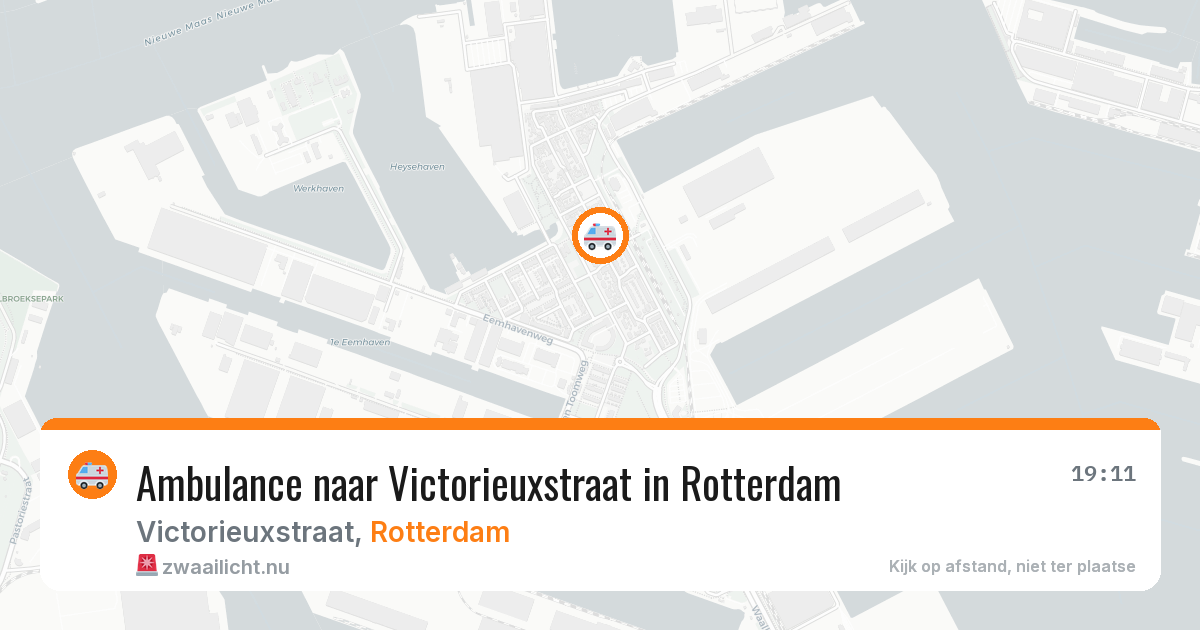 Ambulance naar Victorieuxstraat in Rotterdam — 12 jul 2026