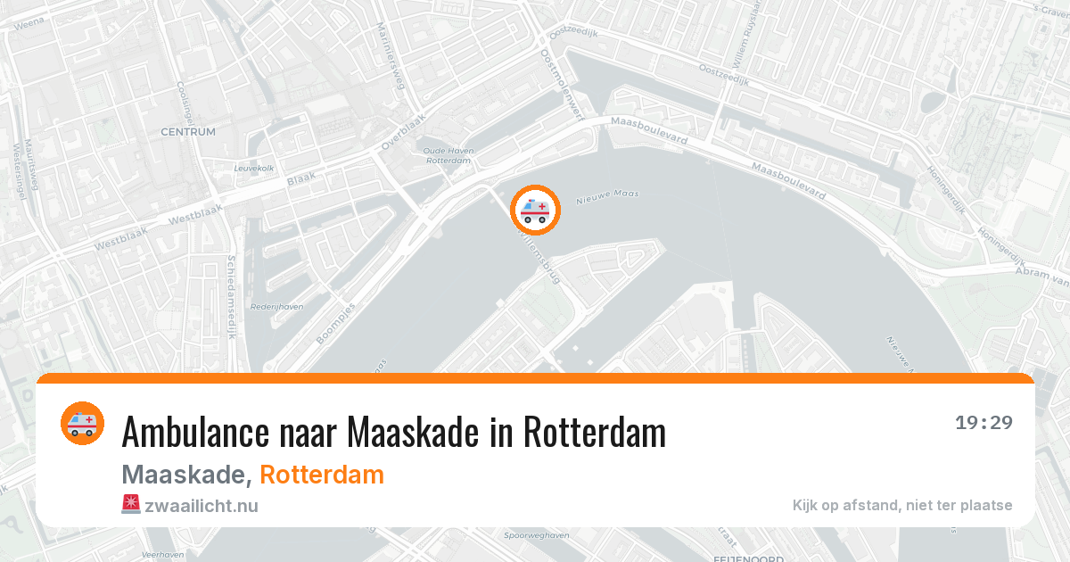 Ambulance naar Maaskade in Rotterdam — 30 mei 2026