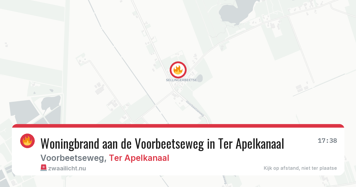 Woningbrand aan de Voorbeetseweg in Ter Apelkanaal — 20 feb 2026