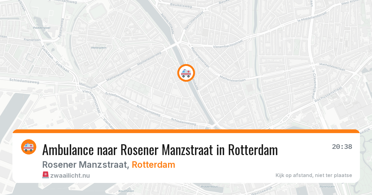 Ambulance naar Rosener Manzstraat in Rotterdam — 21 mrt 2026