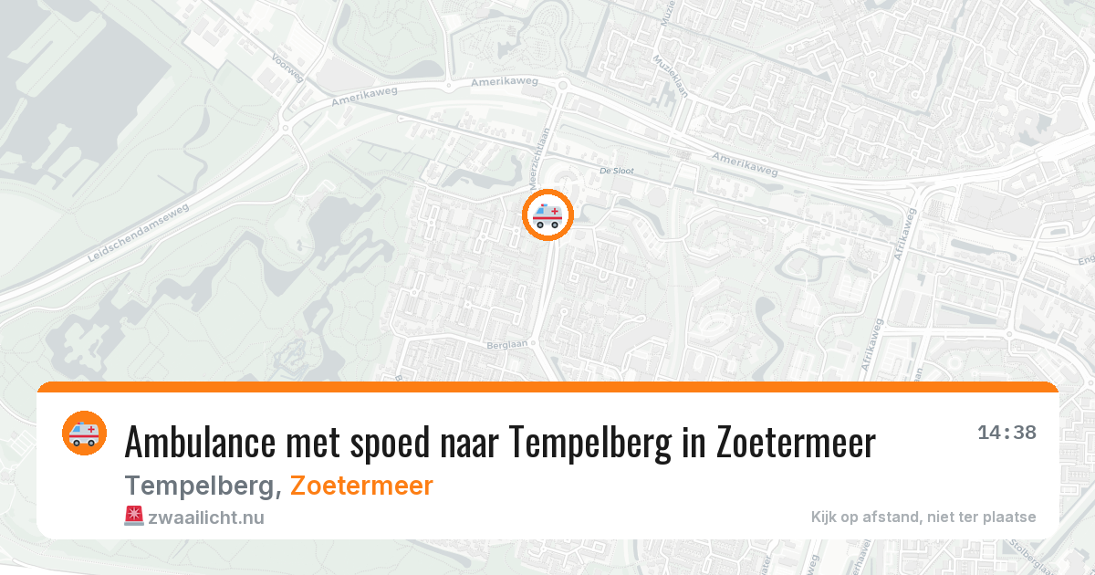 Ambulance met spoed naar Tempelberg in Zoetermeer — 13 feb 2026