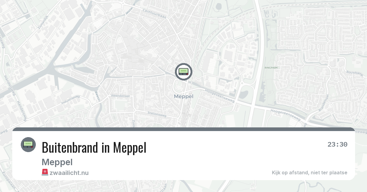 Buitenbrand in Meppel — 8 mrt 2026