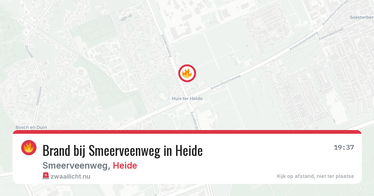 Brand bij Smeerveenweg in Heide — 31 mei 2026