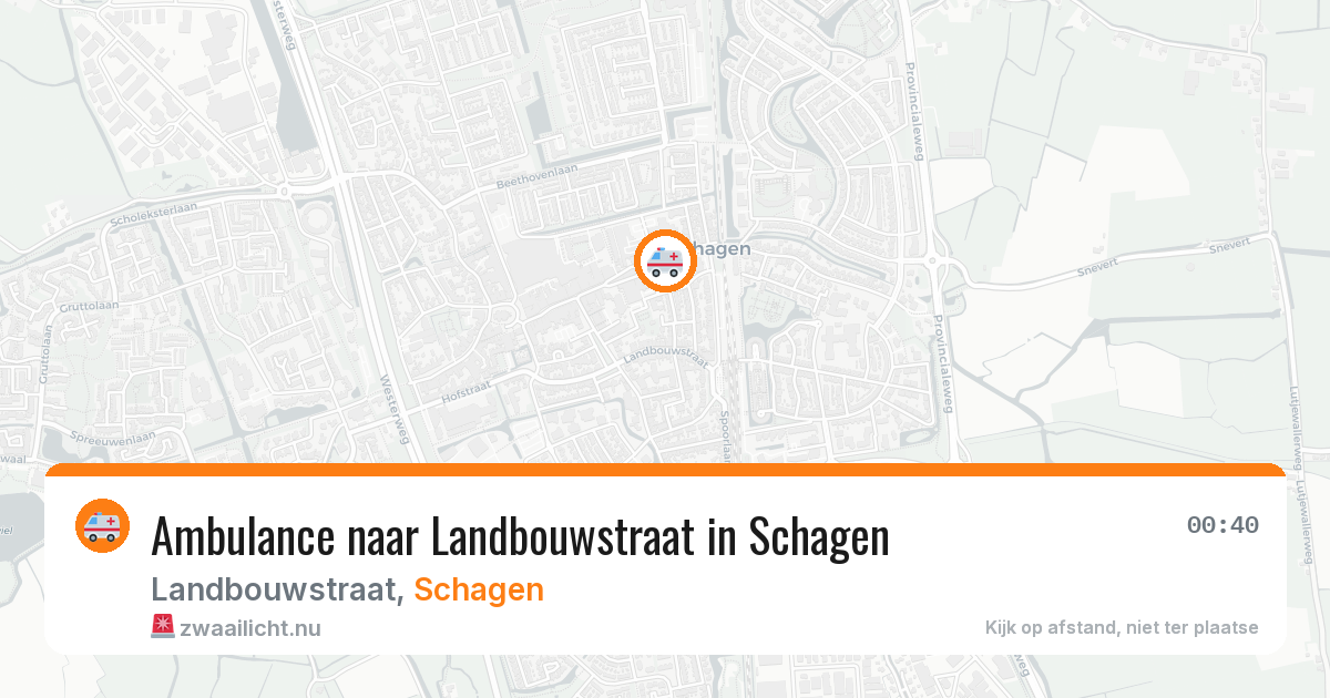 Ambulance naar Landbouwstraat in Schagen — 21 mrt 2026