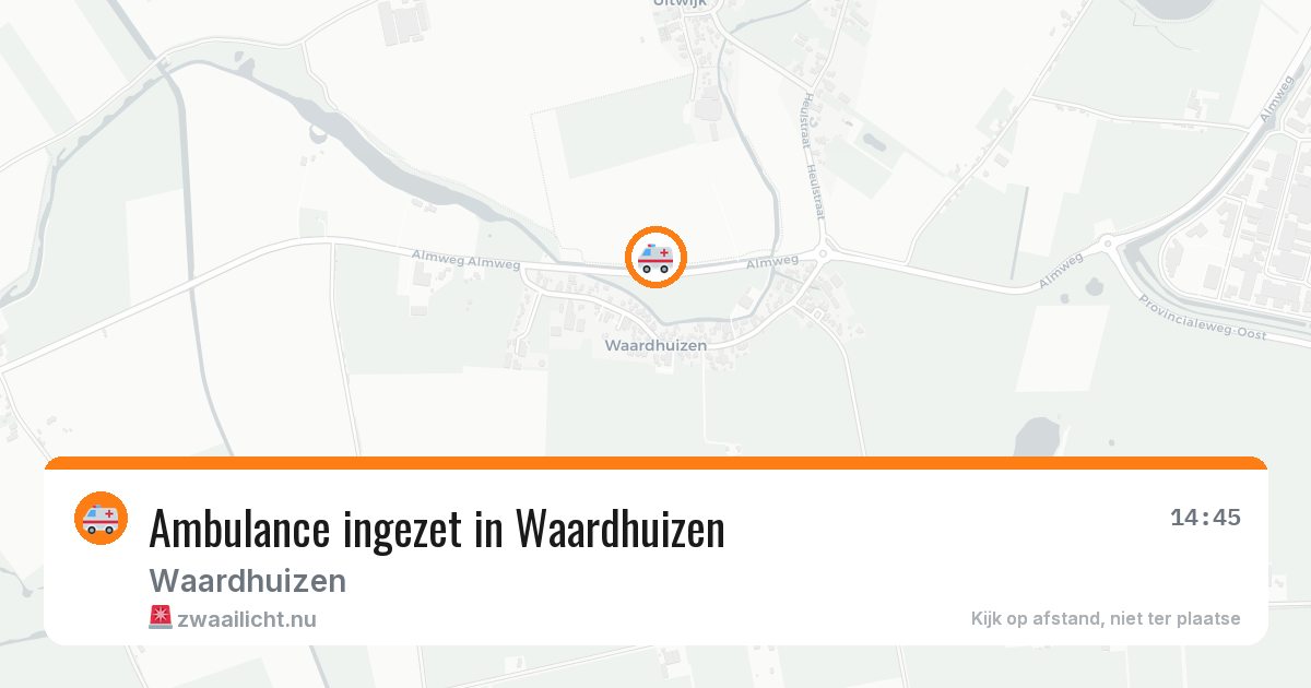 Ambulance ingezet in Waardhuizen — 2 jun 2026