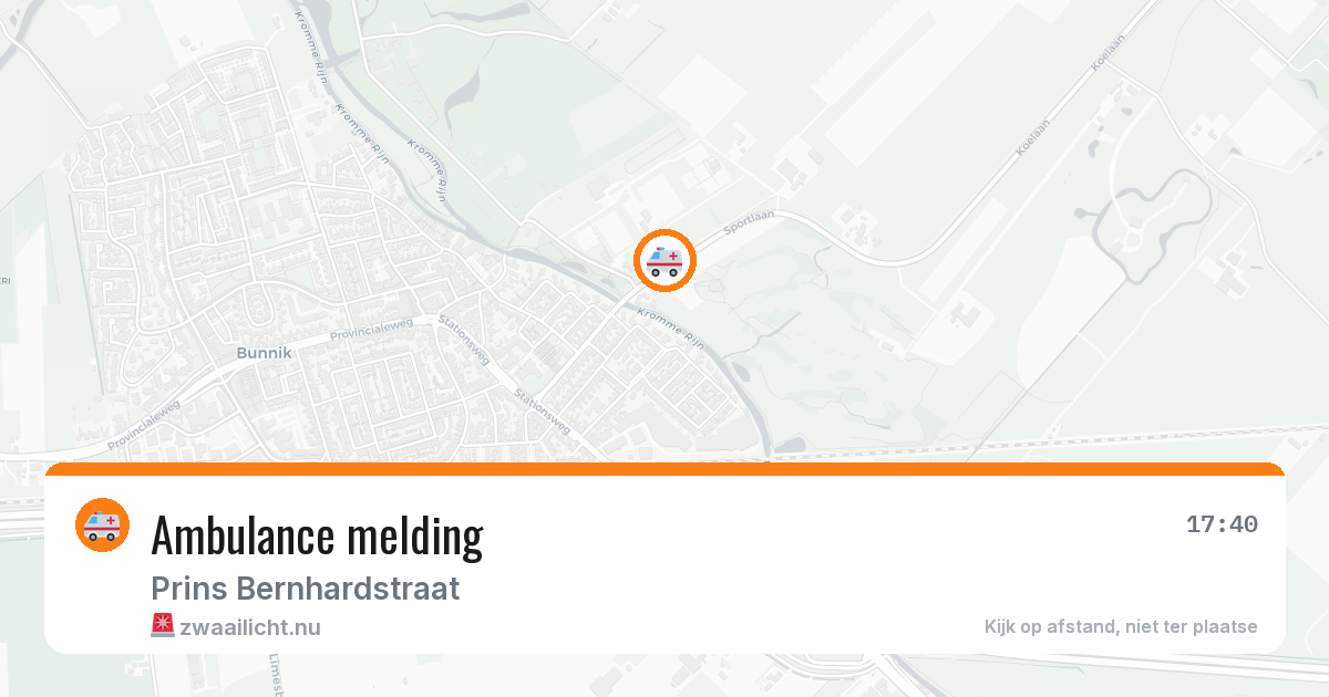 Ambulance melding — 9 feb 2026